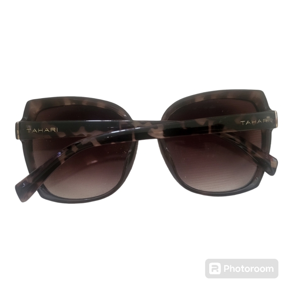 TAHARI Brown Square Shaped Oversized Women's Sunglasses - Picture 5 of 6